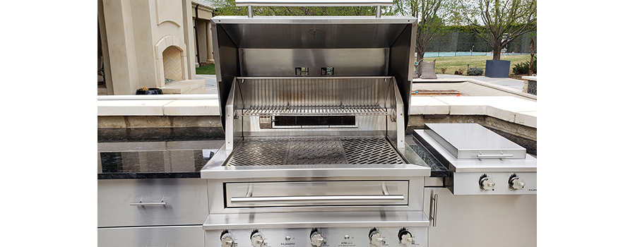 Cleaned Kalamazoo grill