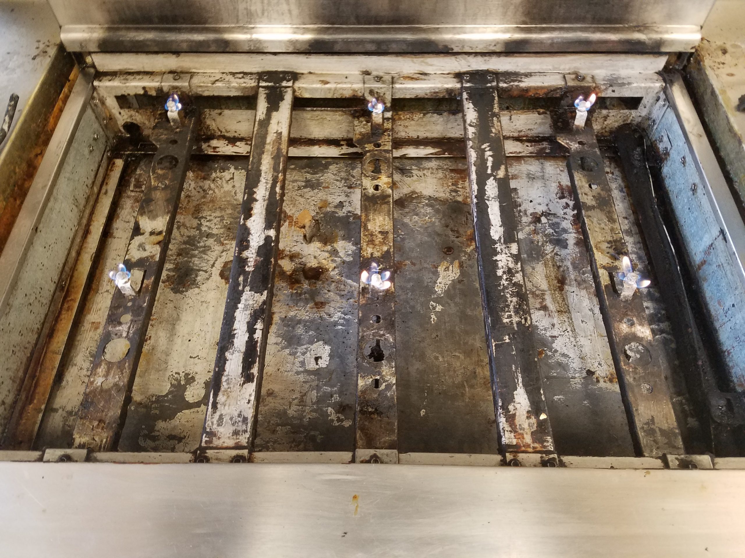 Imperial range after cleaning