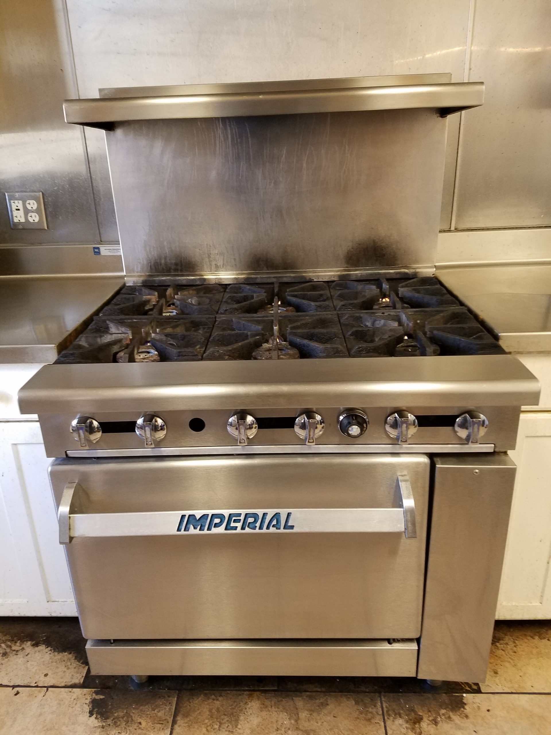 Imperial range after cleaning