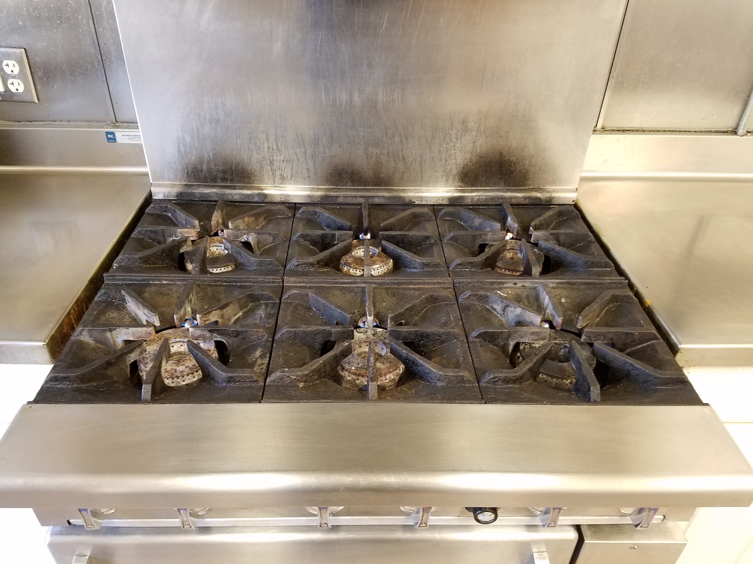 Imperial range after cleaning