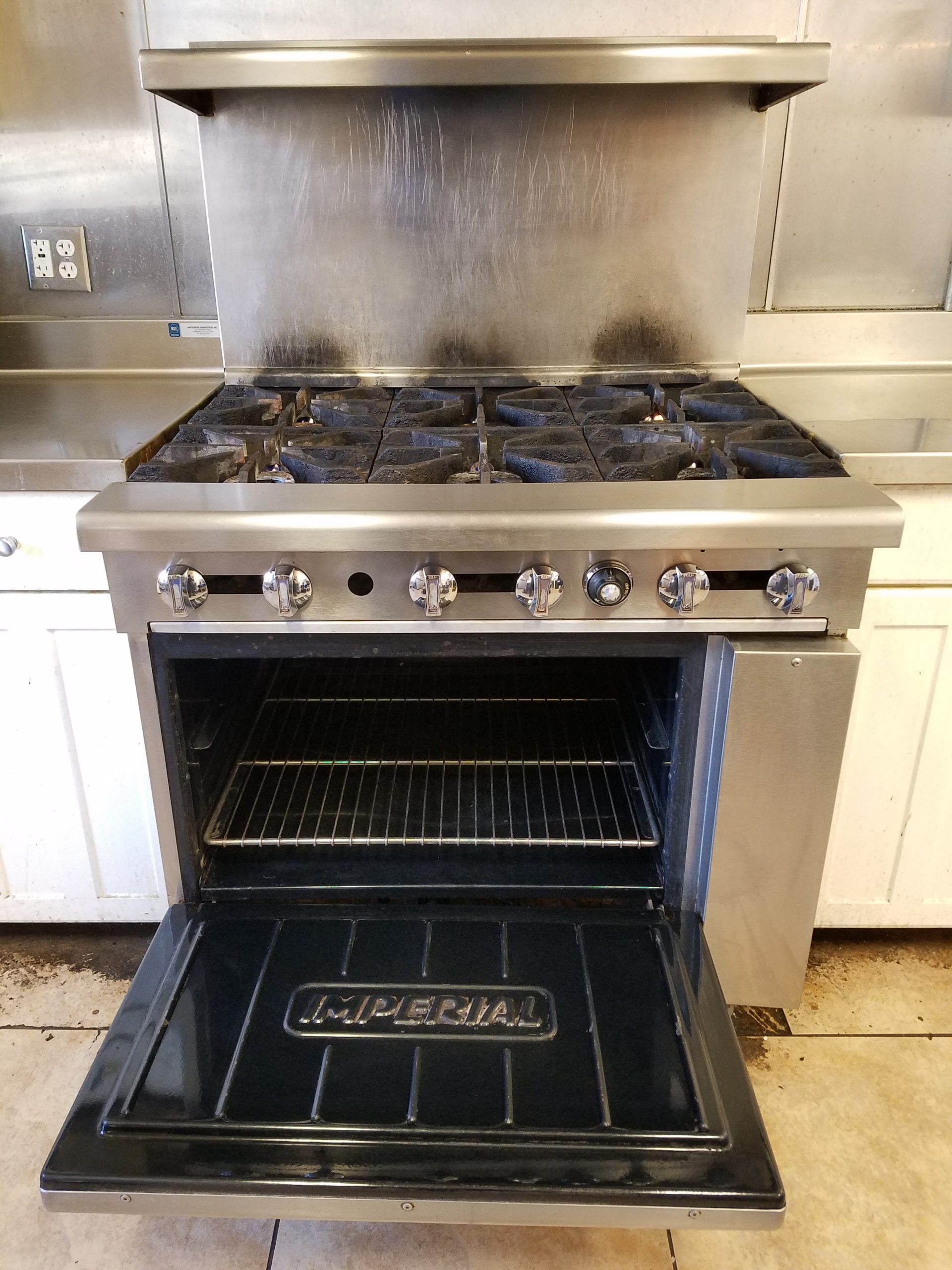 Imperial range after cleaning