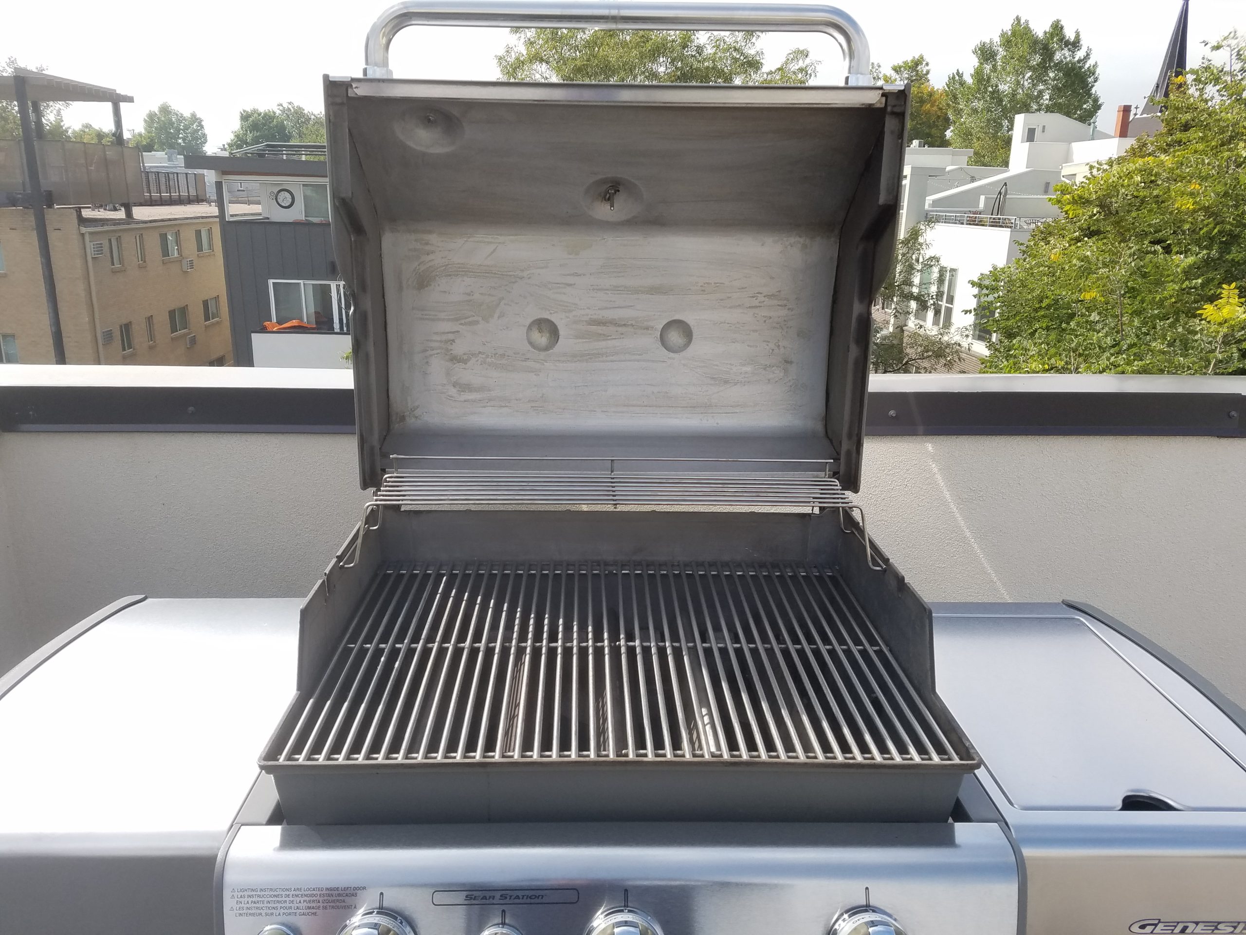 Weber Genesis grill after cleaning