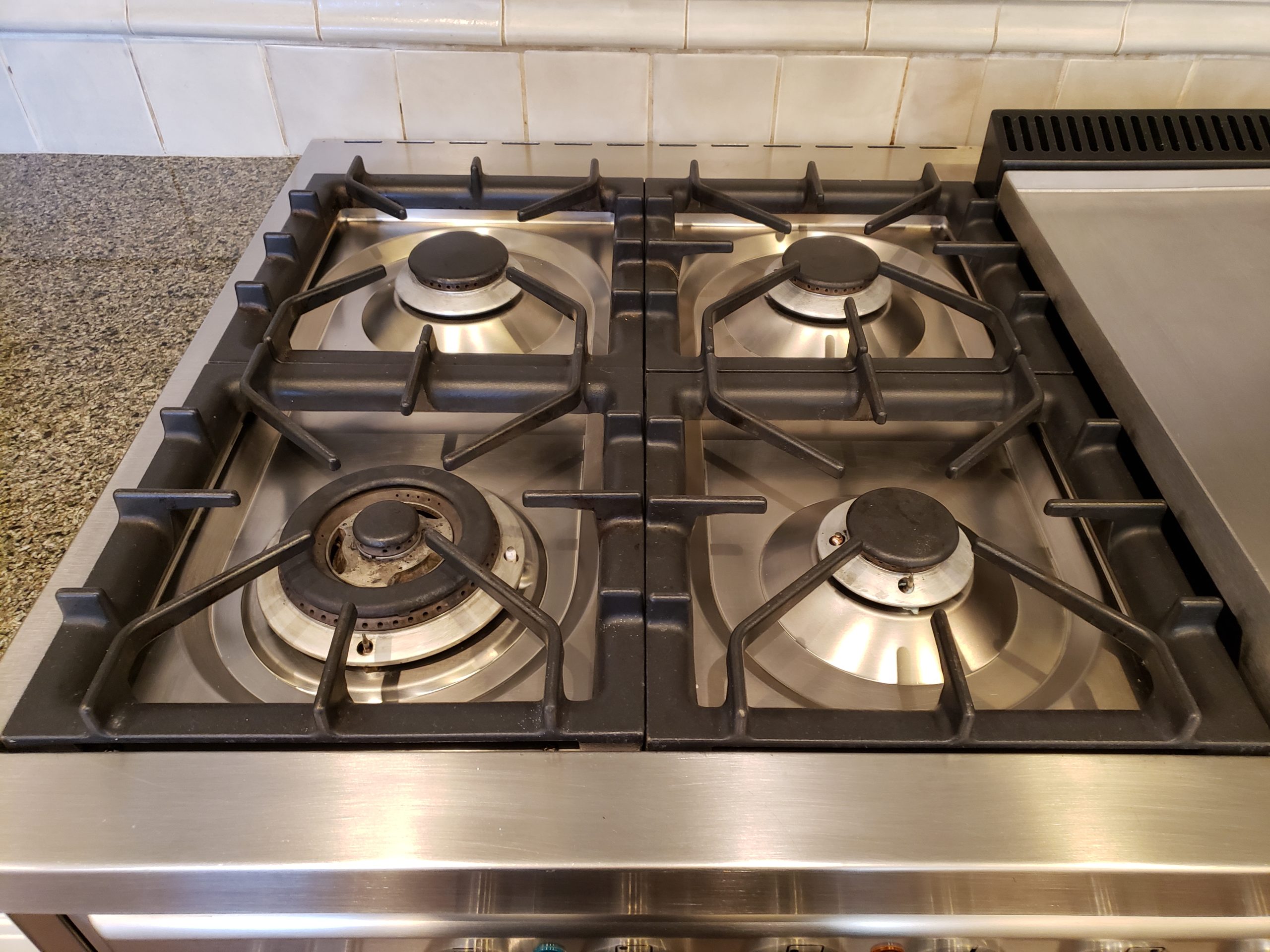 Ilve range after cleaning