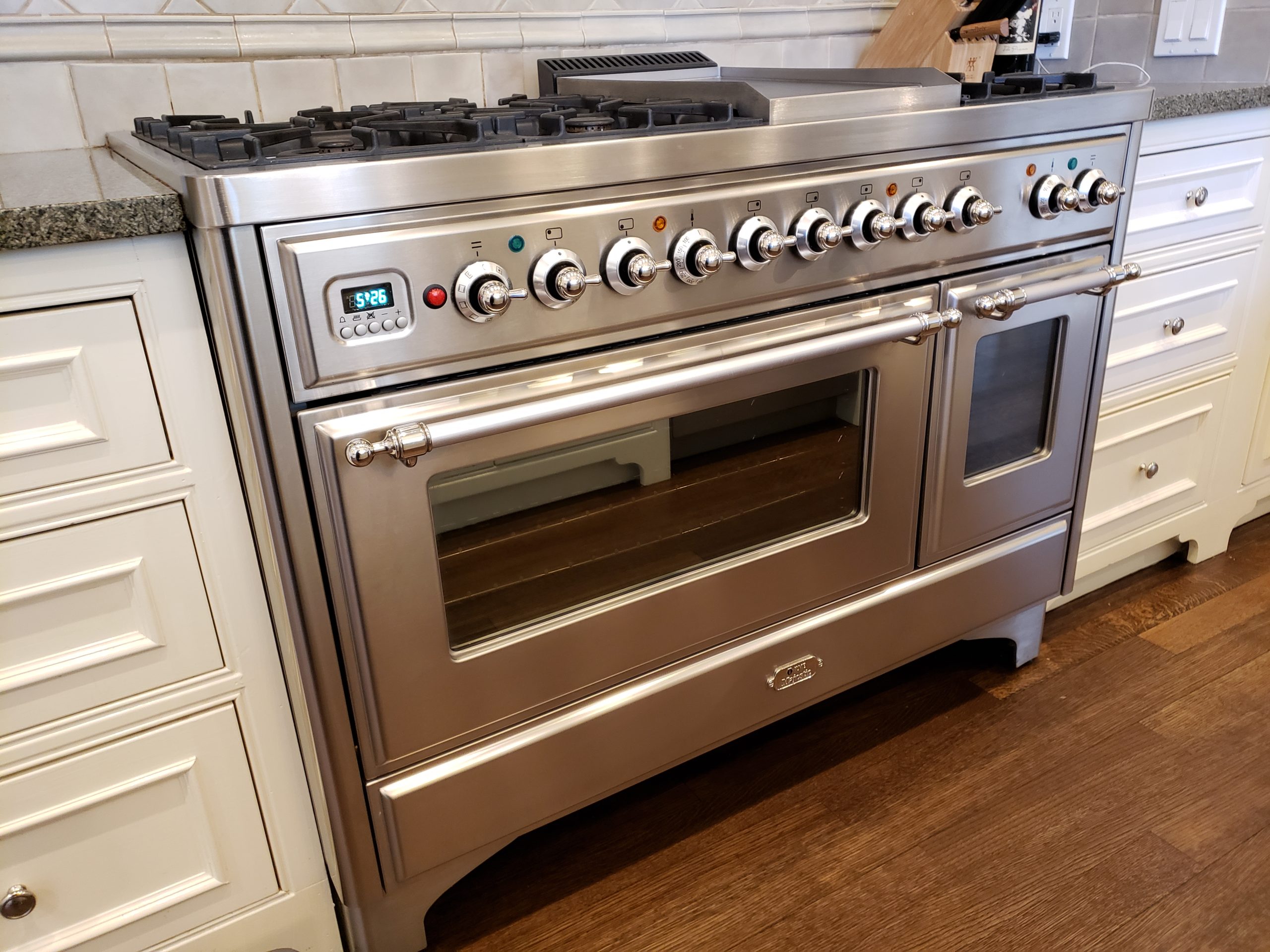 Ilve range after cleaning