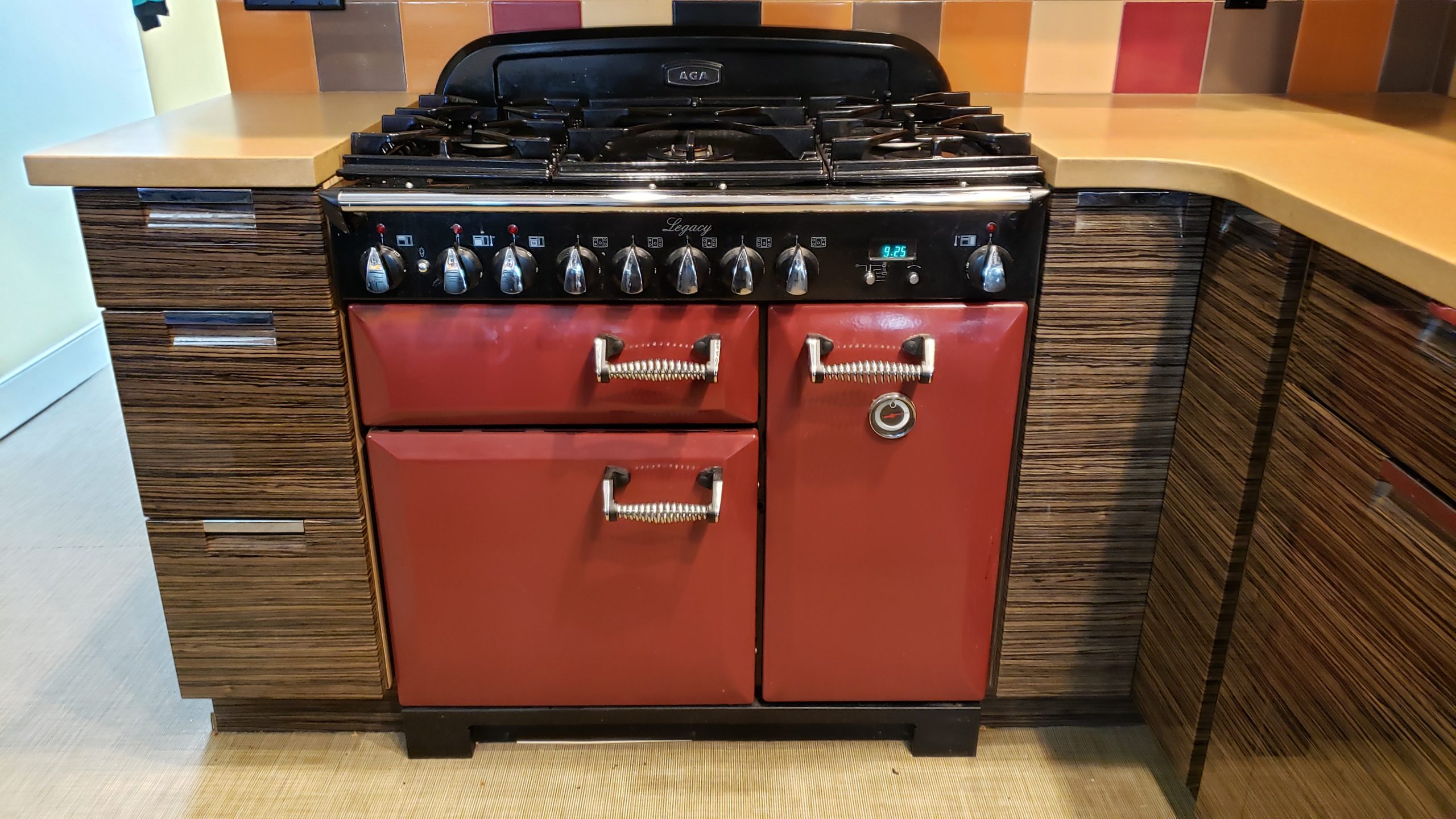 AGA range before cleaning