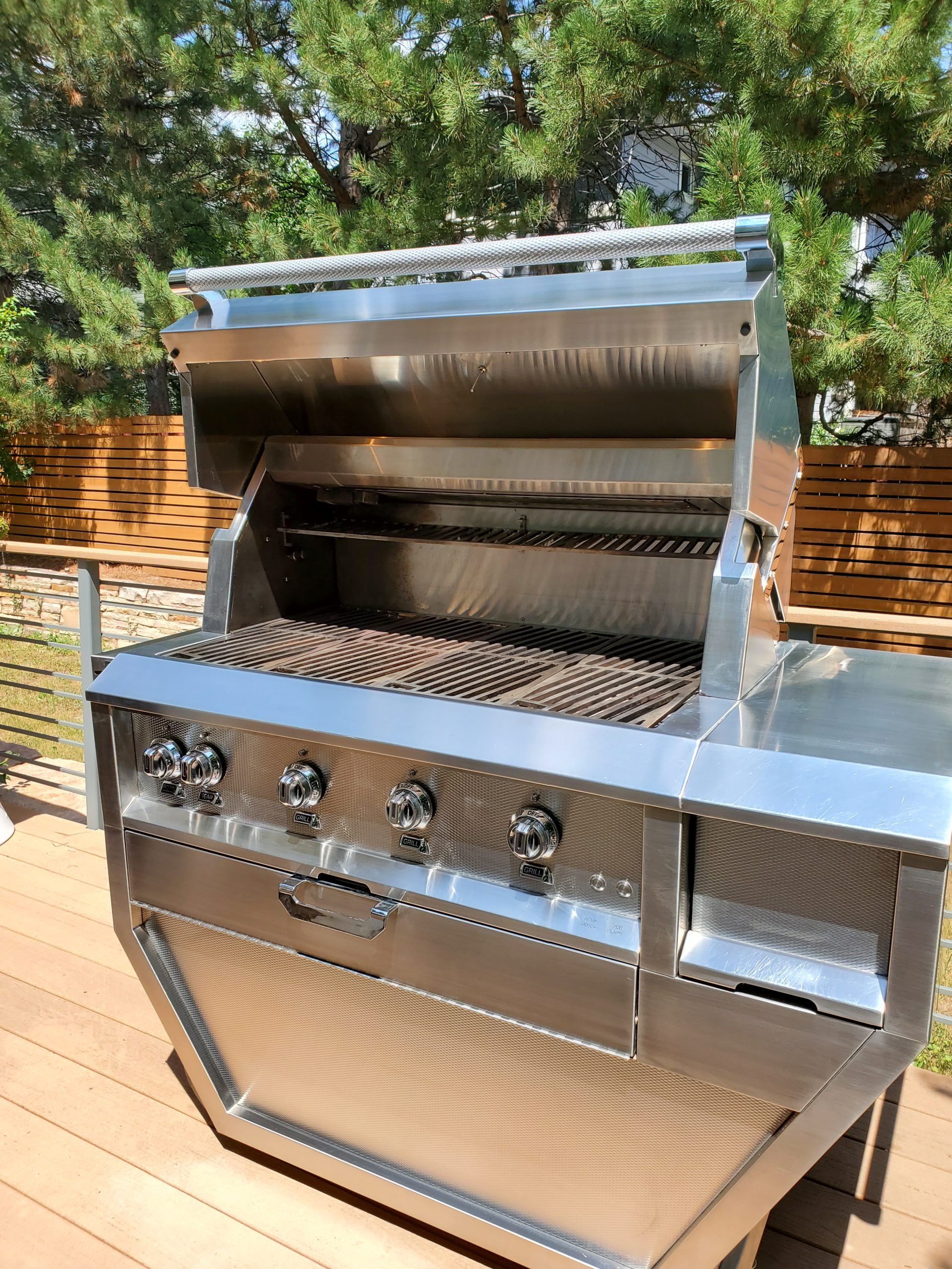 Hestan grill after cleaning