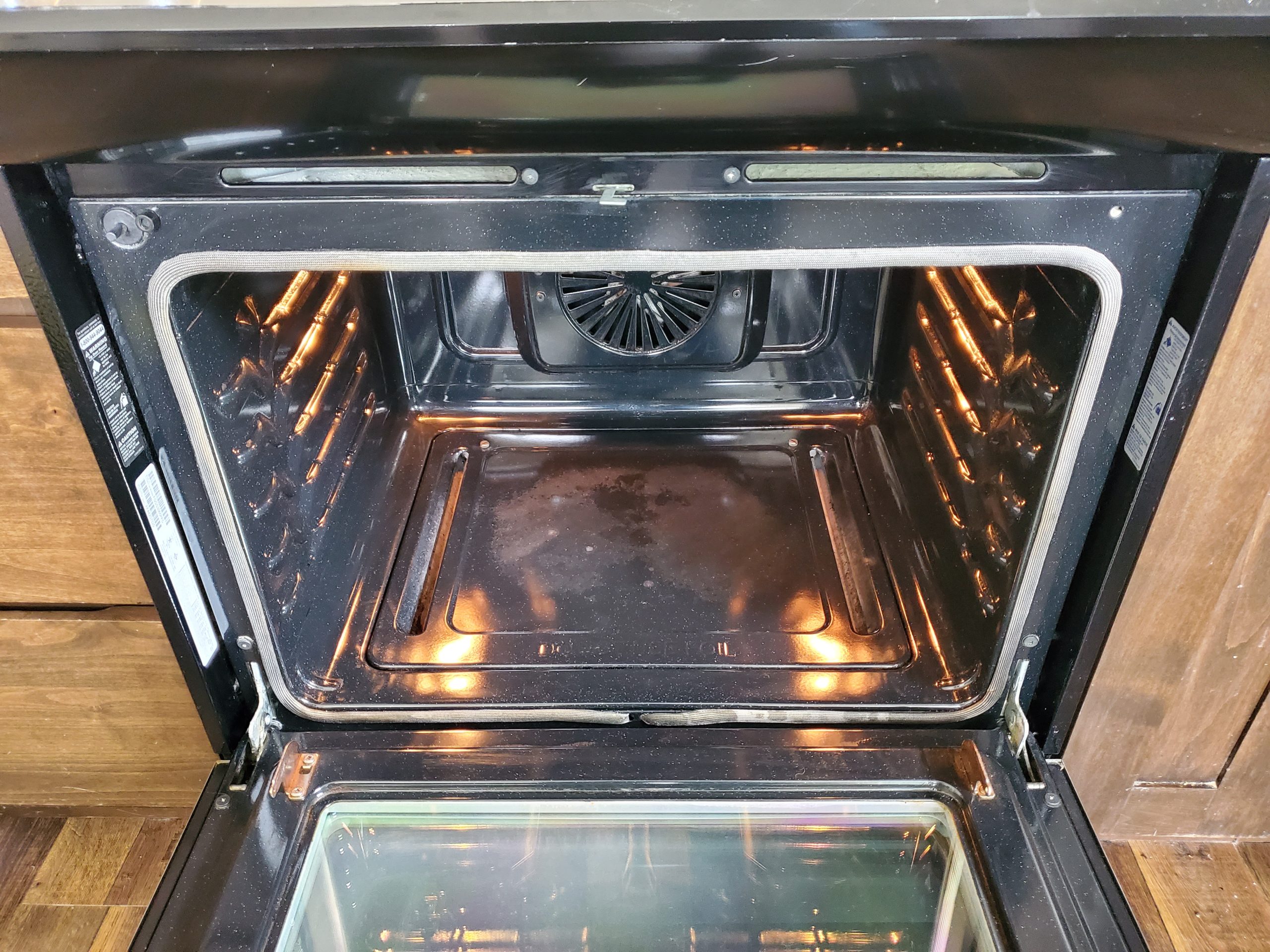 Oven after cleaning