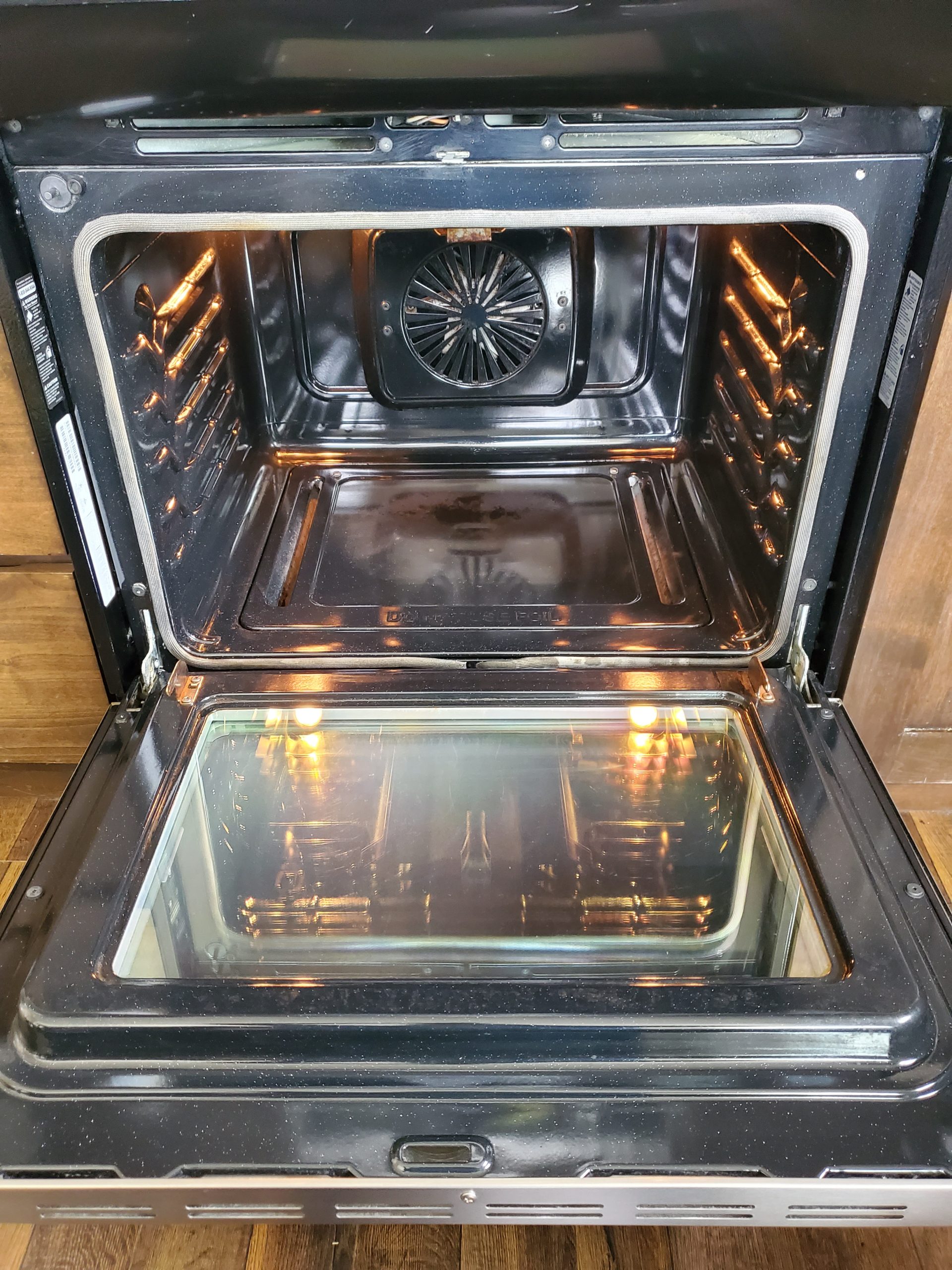 Oven after cleaning