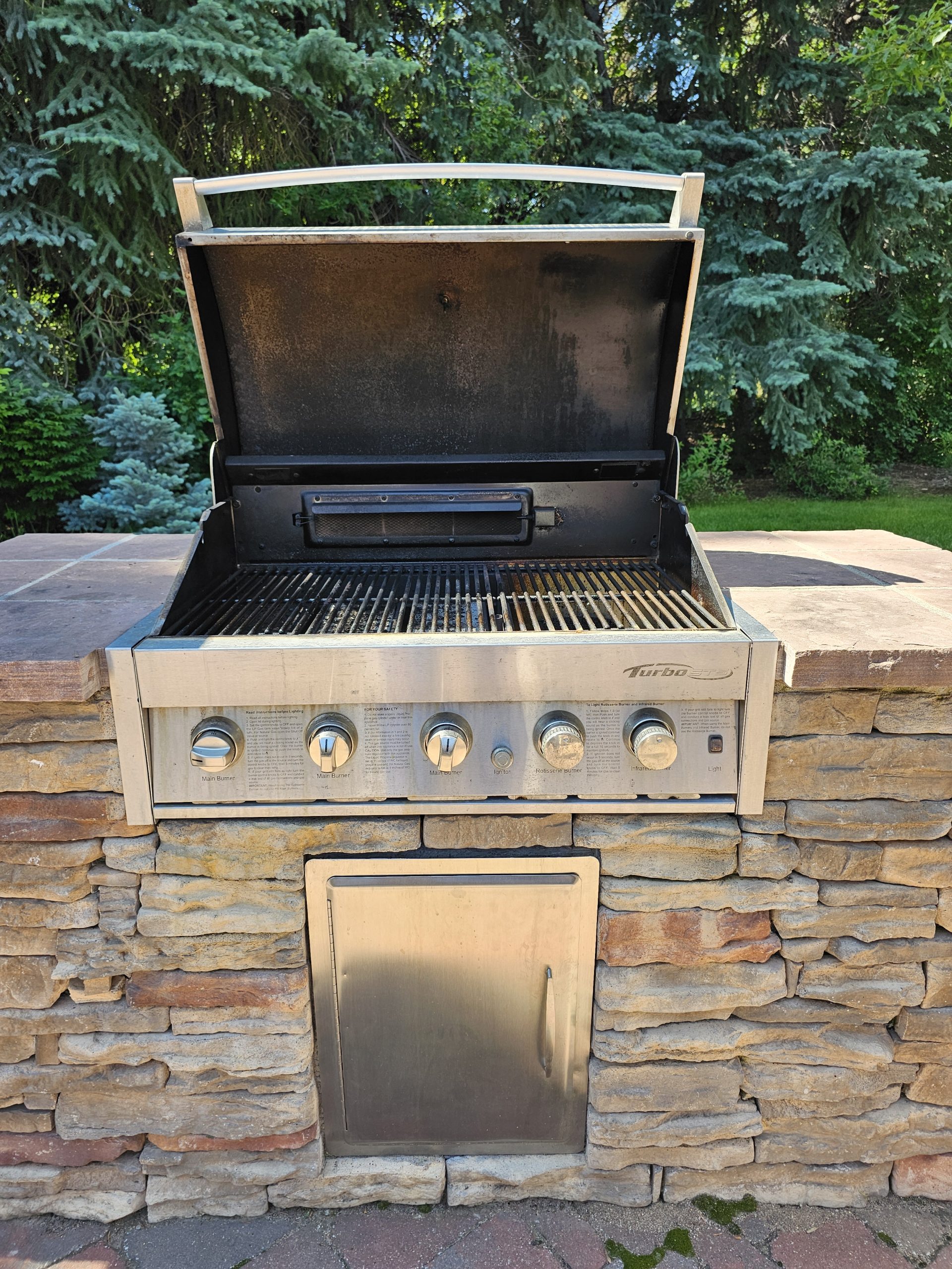 Coyote grill installation