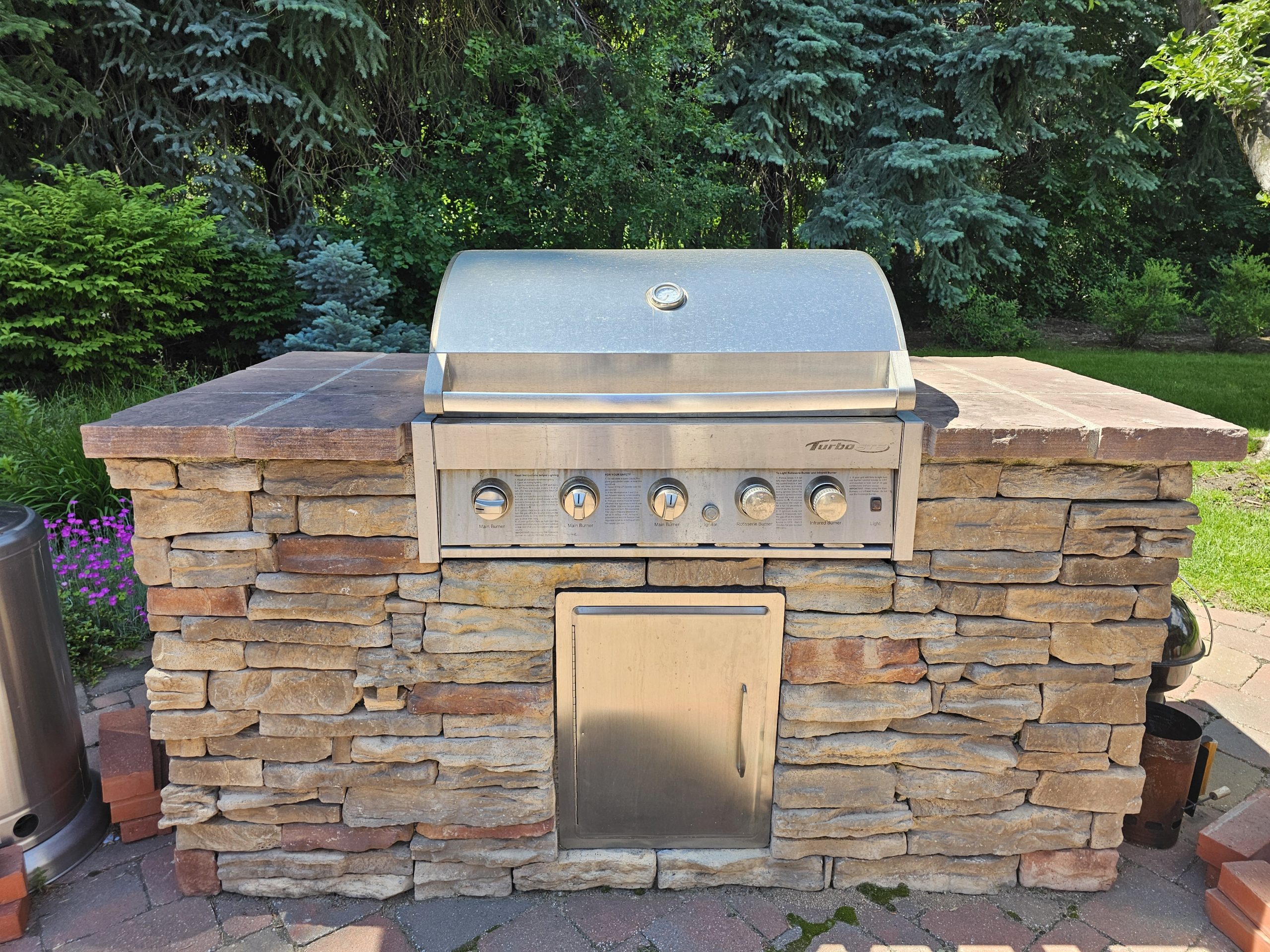 Coyote grill installation