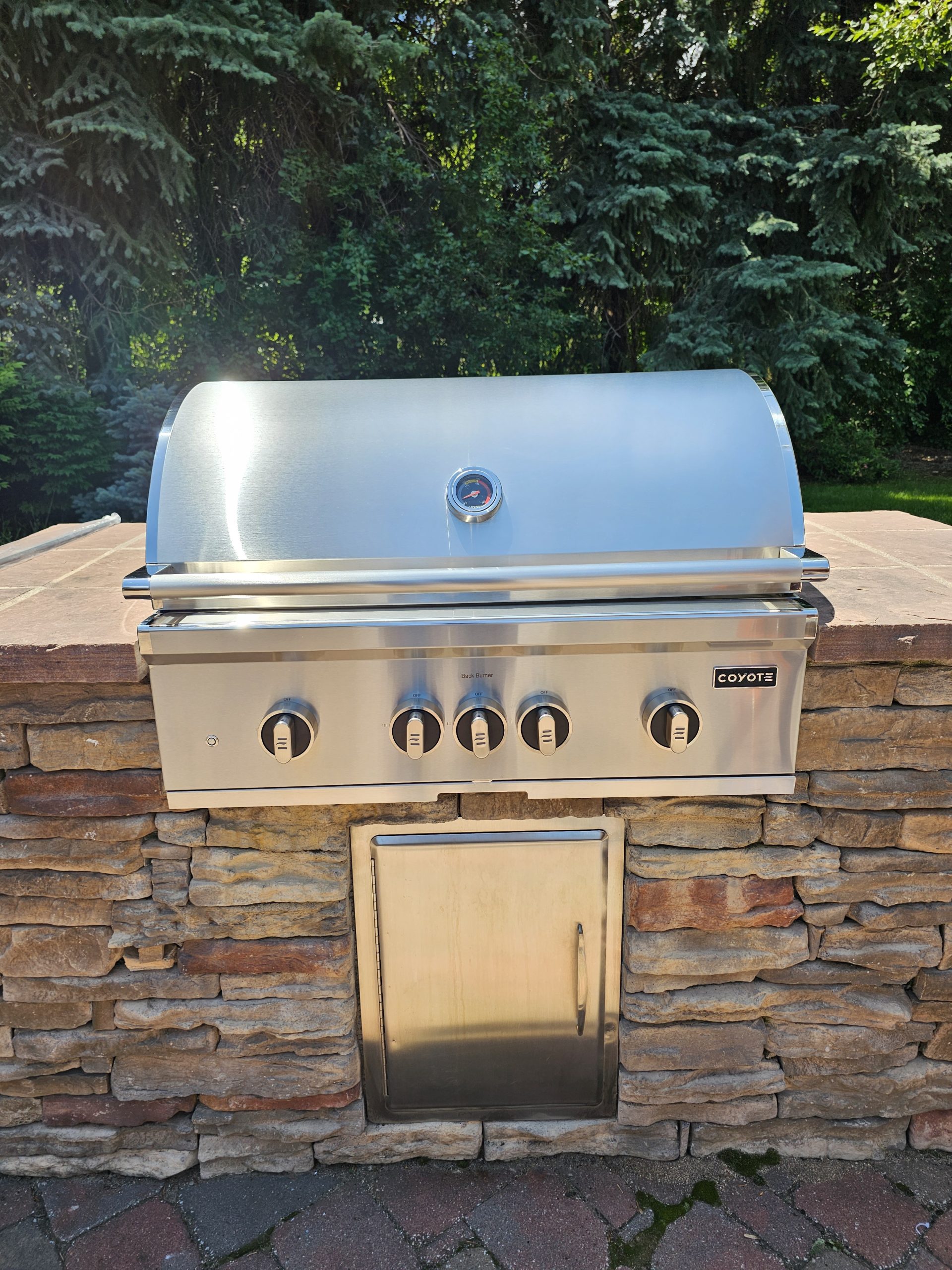 Coyote grill installation