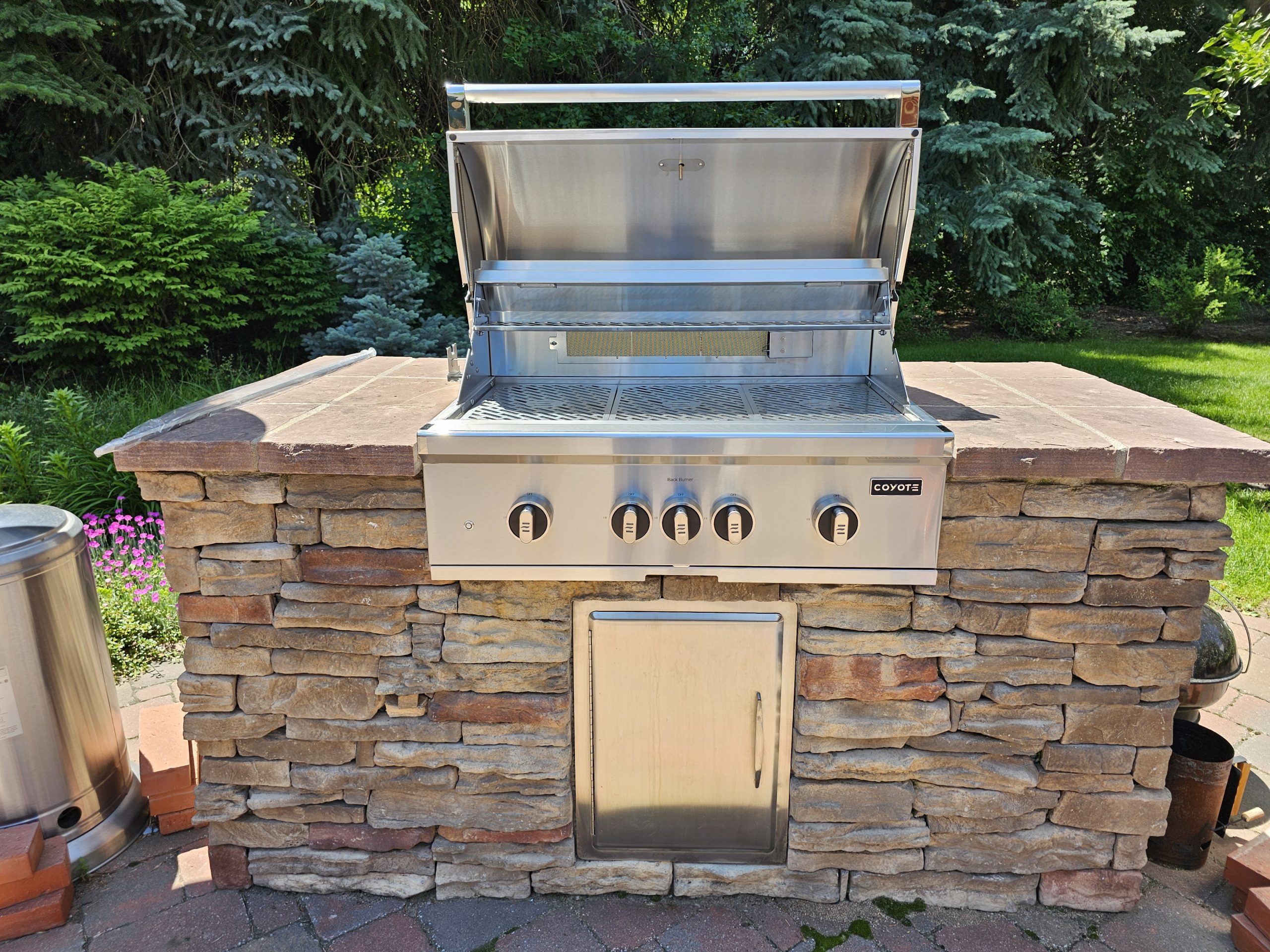 Coyote grill installation