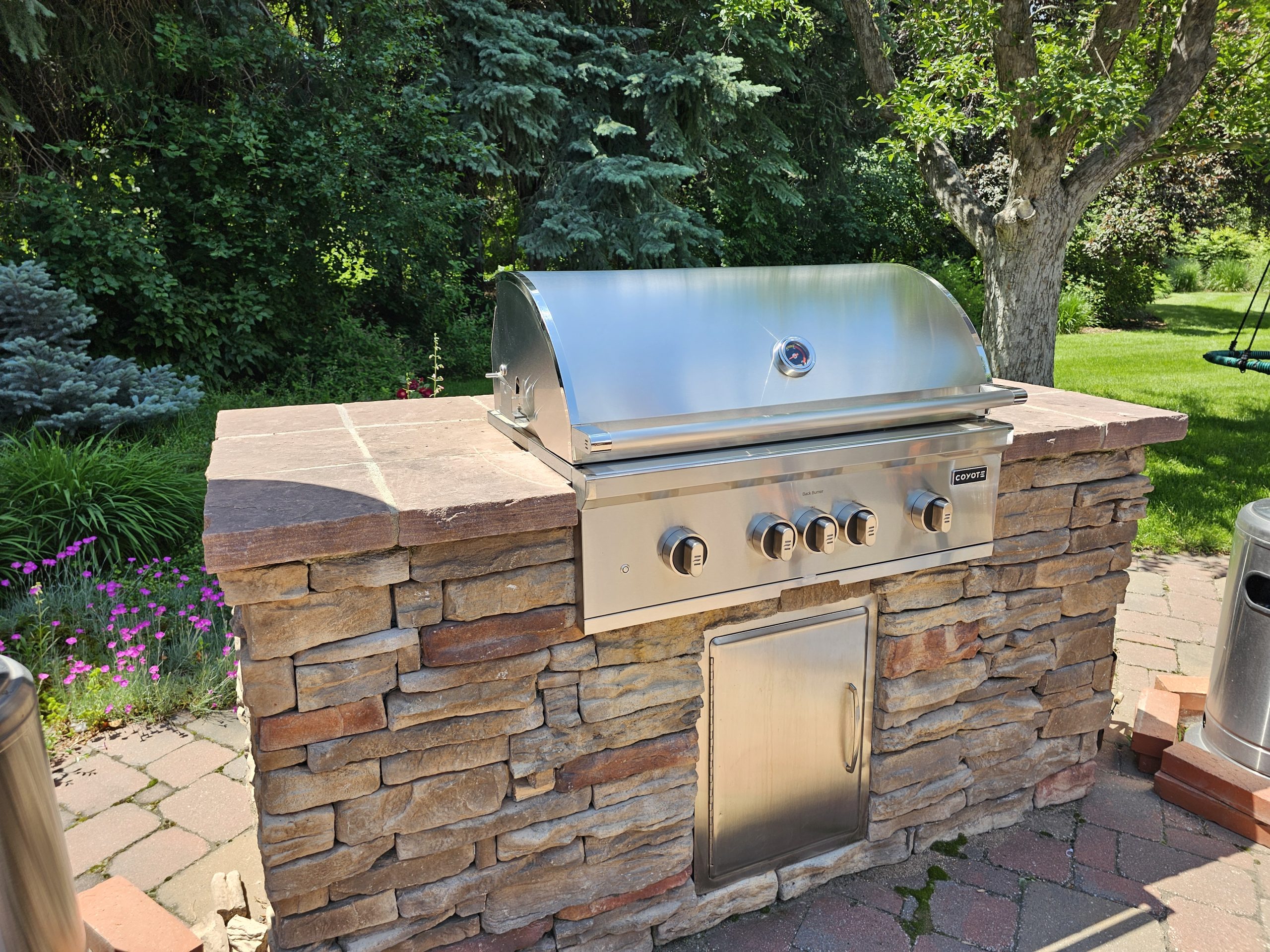 Coyote grill installation