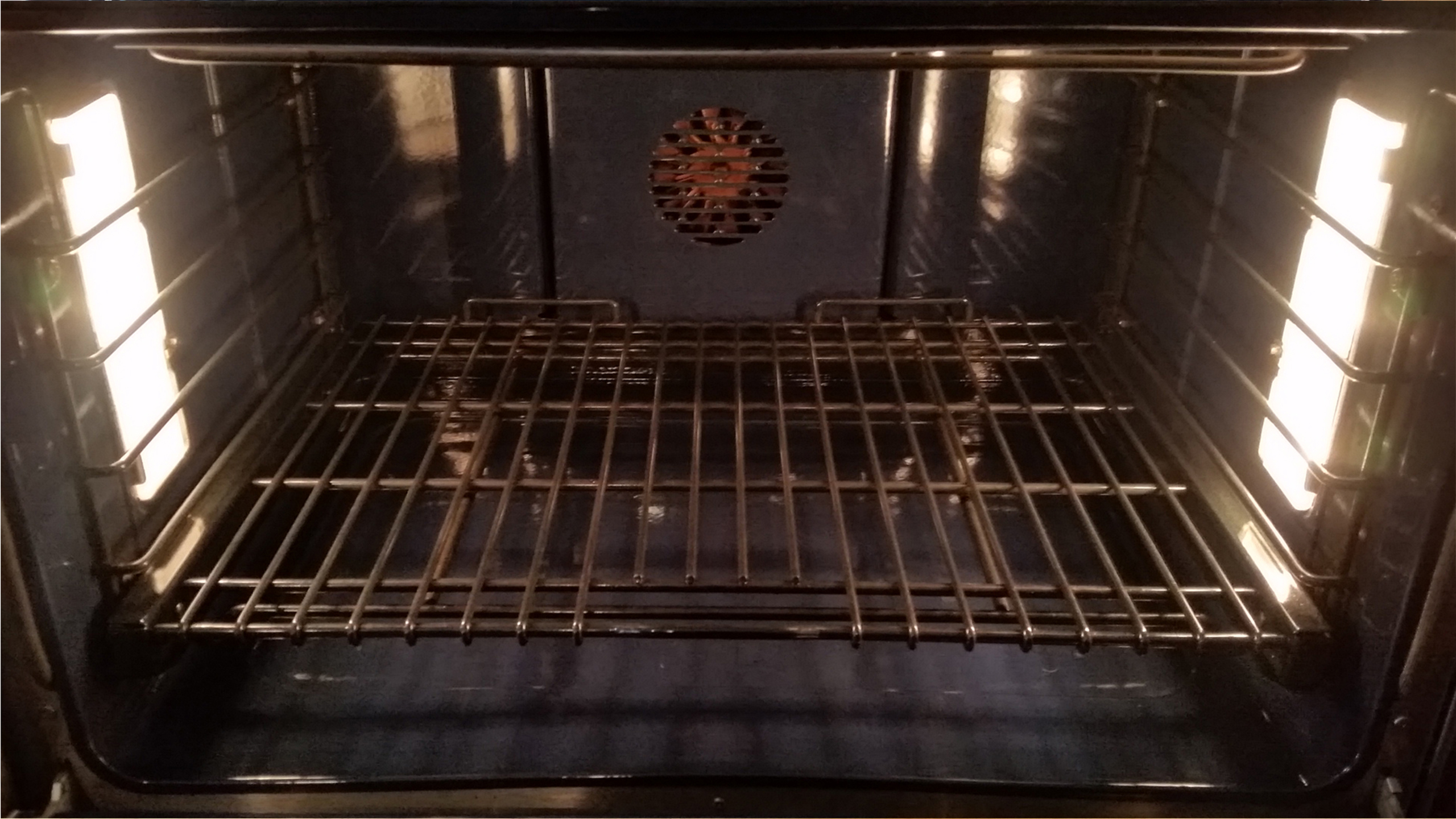 GE Monogram oven before cleaning