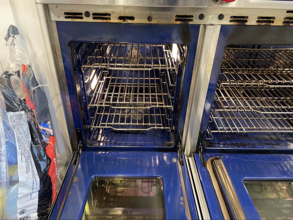 Wolf range cleaning
