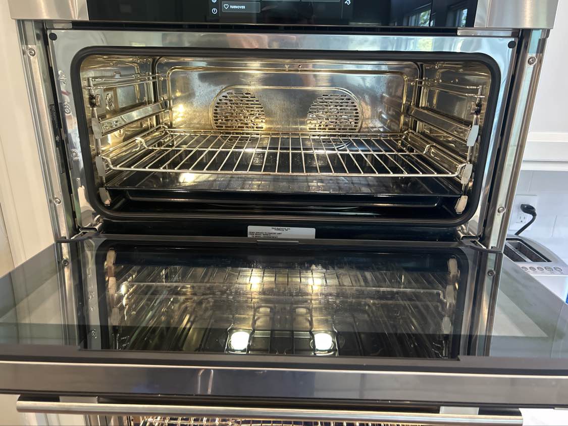 Wolf steam oven before cleaning