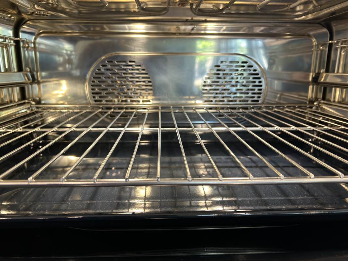 Wolf steam oven before cleaning